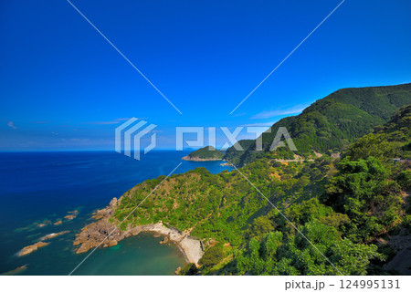 関西・近畿・丹後半島・国道178号ドライブ絶景ポイント、カマヤ海岸の美しい風景・京都府京丹後市(3) 124995131