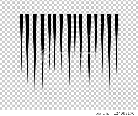 悲しいイメージの効果線のベクター素材 124995170