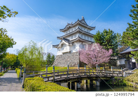 桜満開の忍城　 124995794