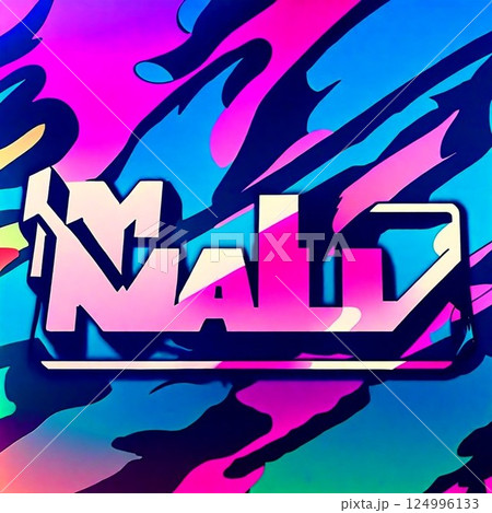 カラフルの背景テクスチャ！アート風 124996133