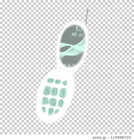 ガラケー、二つ折り携帯電話のイラスト(JPEG/PNG) ガラケー、二つ折り携帯電話のイラスト(JPEG/PNG) 124996559