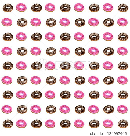 ドーナツの壁紙イラスト ドーナツの壁紙イラスト 124997446