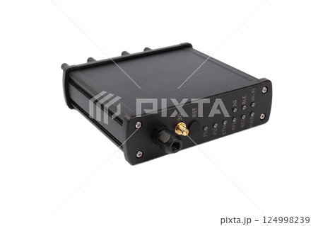 Modern electronic device on white background 124998239