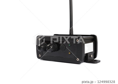 Modern electronic device on white background 124998328