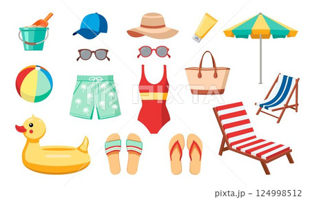Beach Vacation Essentials 124998512