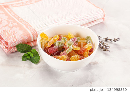 Sweet and sour marmalade worms Sweet and sour marmalade worms 124998880