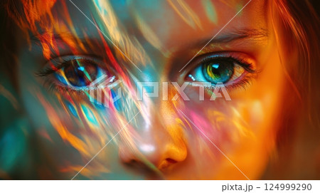 Abstract Representation Of Sensory Overload In Autism Spectrum 124999290