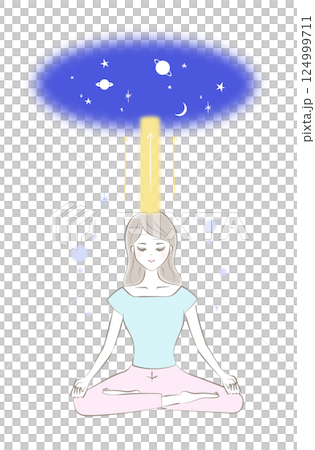 センタリングをするイラスト 124999711