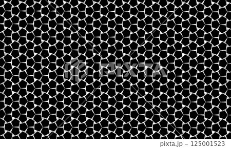 A pattern of pentagonal tiles arranged diagonally A pattern of pentagonal tiles arranged diagonally 125001523