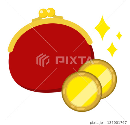 がまぐち財布とお金 がまぐち財布とお金 125001767