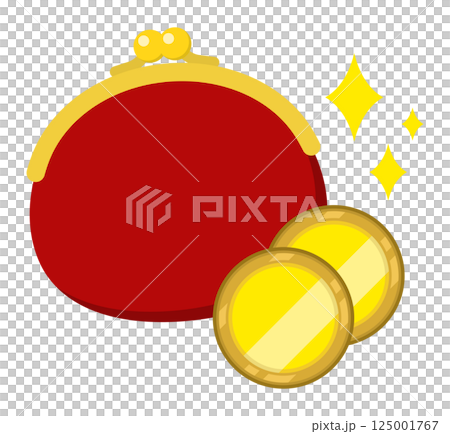 がまぐち財布とお金 がまぐち財布とお金 125001767