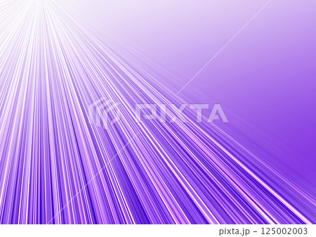 紫に放射状の線　光の筋（背景素材）　明るい 125002003