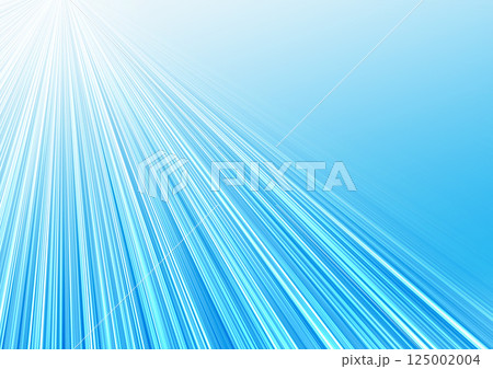 水色に放射状の線　光の筋（背景素材）　明るい 125002004