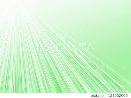 緑に放射状の線　光の筋（背景素材）　明るい 125002006