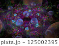 Abstract fractal image on the black background 125002395