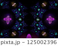 Abstract fractal image on the black background 125002396