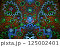 Abstract fractal image on the black background 125002401