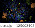 Abstract fractal image on the black background 125002402