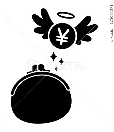 財布から飛んでいく天使のお金 財布から飛んでいく天使のお金 125003371