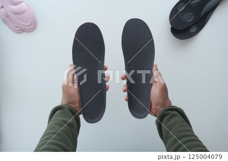 croissants in a bakery setting  125004079