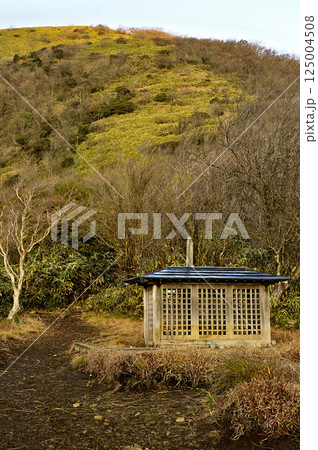 天子山地 石仏見晴台より望む日の出の頃の竜ヶ岳 天子山地 石仏見晴台より望む日の出の頃の竜ヶ岳 125004508