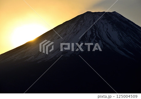 天子山地の竜ヶ岳より 富士山からの御来光 天子山地の竜ヶ岳より 富士山からの御来光 125004509