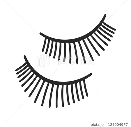 False eyelashes pair hand drawn False eyelashes pair hand drawn 125004977