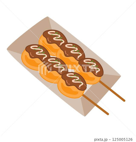 Japanese Summer Festival Takoyaki Snack 125005126