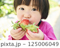 農園でいちご狩りを楽しむ女の子 125006049