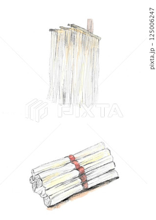 鉛筆画素麺 125006247