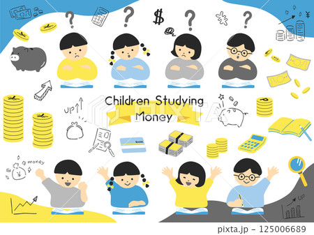 お金について学ぶ子どもたち 125006689