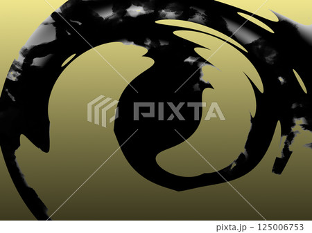 抽象的　水墨画　背景　壁紙 125006753