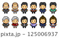 社会人のキャラクターのピクセルアート 125006937