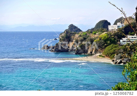 堂ヶ島と海の春の風景 堂ヶ島と海の春の風景 125008782