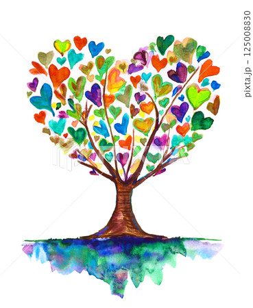 ハートの木（JPEG/PNG） 125008830