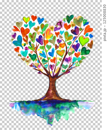 ハートの木（JPEG/PNG） 125008830