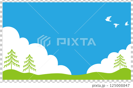 自然の背景ベクターイラスト素材 125008847