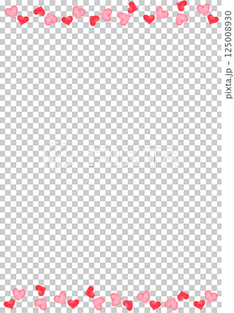 Simple red heart mark illustration frame 125008930