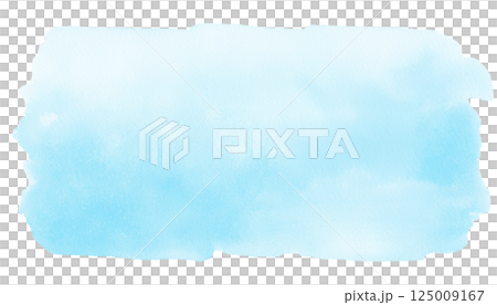 Light blue paint, watercolor texture, illustration material (JPEG/PNG) 125009167