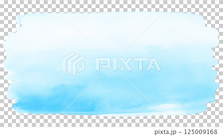 Light blue paint, watercolor texture, illustration material (JPEG/PNG) 125009168