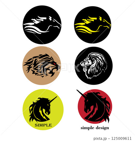 horse animal icon symbol illustration horse animal icon symbol illustration 125009611