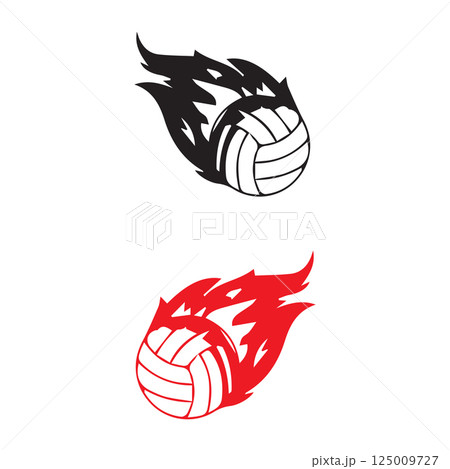 volleyball ball icon vectors illustration volleyball ball icon vectors illustration 125009727