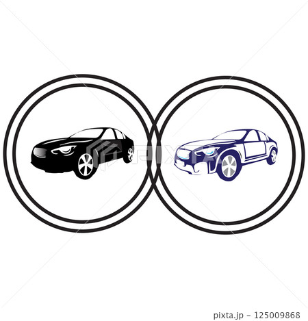 car image icon vectors illustration symbol car image icon vectors illustration symbol 125009868