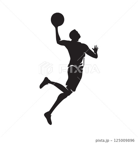 icon of a person playing basketball icon of a person playing basketball 125009896