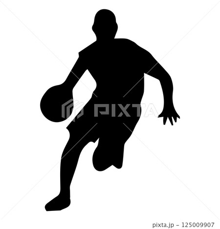 icon of a person playing basketball icon of a person playing basketball 125009907