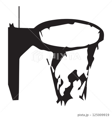 basketball hoop net vector illustration icon 125009919