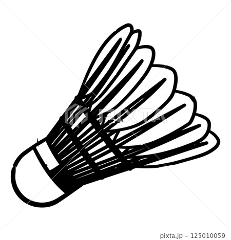 badminton player icon image symbol illustration 125010059