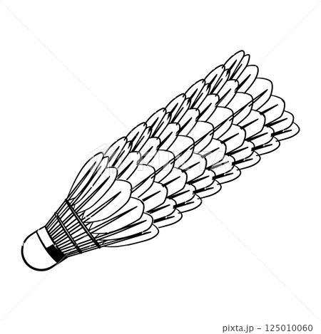 badminton player icon image symbol illustration 125010060