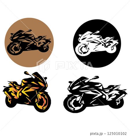motorbike icon symbol vectors illustration motorbike icon symbol vectors illustration 125010102