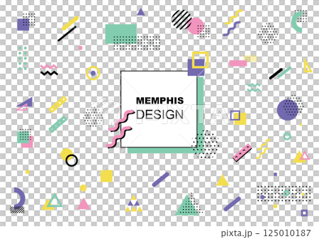 Pop and cute geometric material 125010187